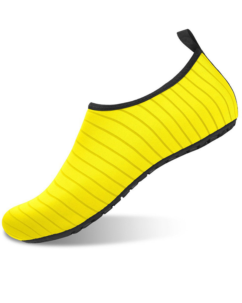 

Contrast Paneled Slip On Swim Water Beach Yoga Shoes, Yellow