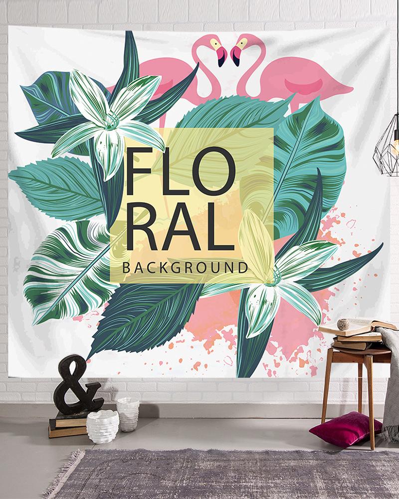 

Flamingo Print Suede Tapestry, Style1