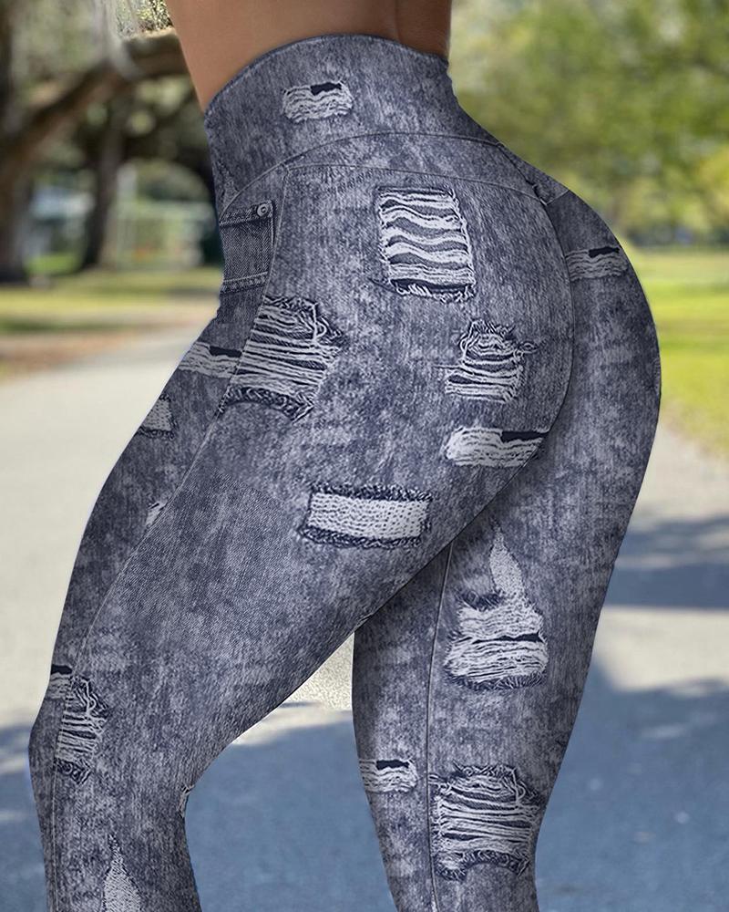 

High Waist Seamless Butt Lifting Leggings, Gray