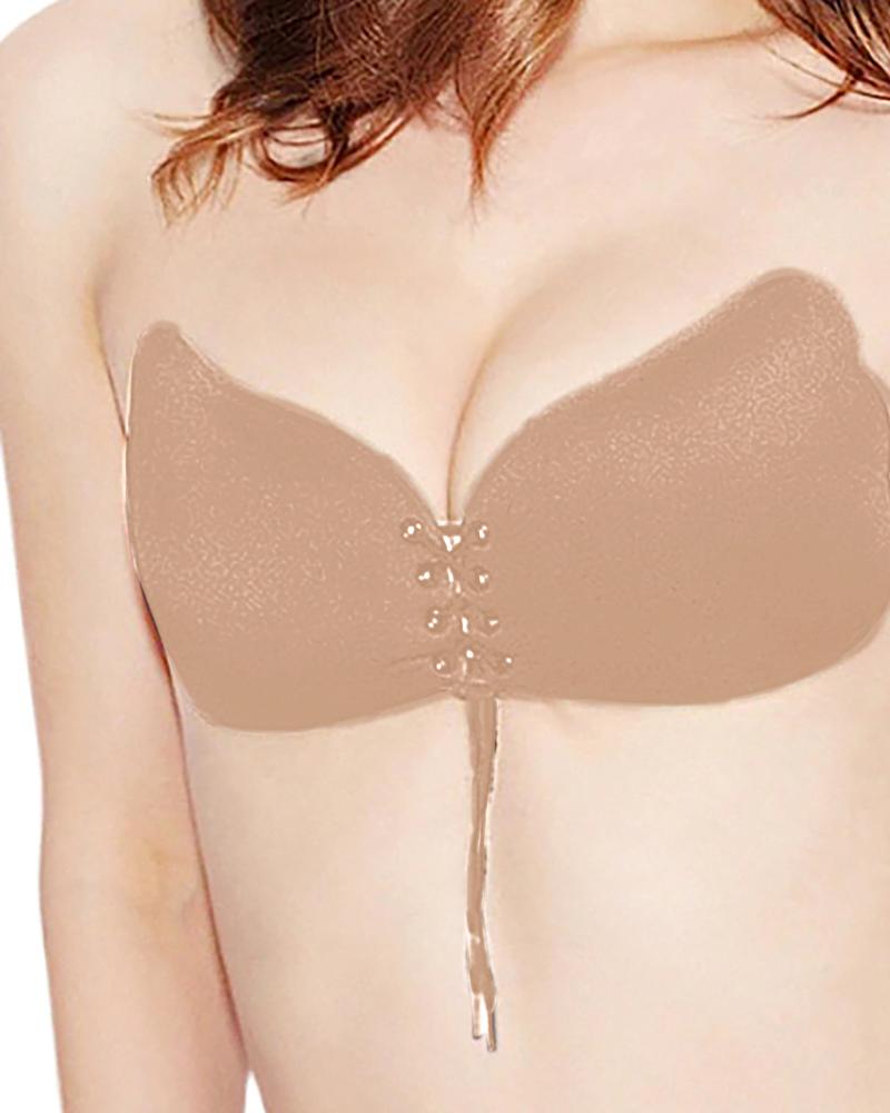 

Silicone Self-Adhesive Strapless Push Up Invisible Bra, Nude