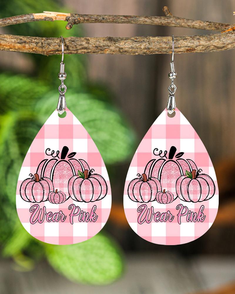 

1Pair Wear Pink Waterdrop Hook Earrings