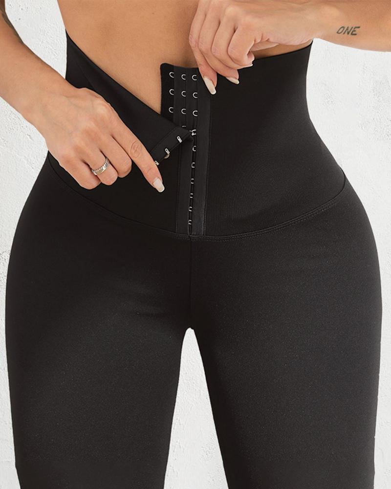 

High Waist Tummy Control Butt Lifting Yoga Pants, Black