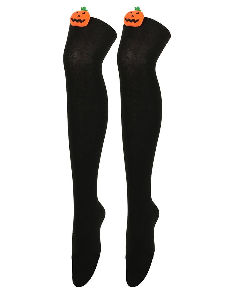 

Halloween Pumpkin Pattern Stockings, Black