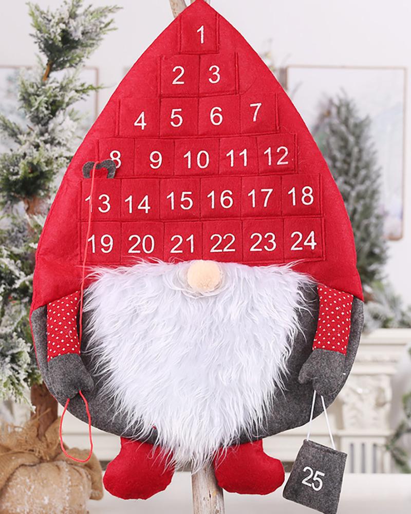 

Christmas Gnomes Svg Calender Ornaments, Red