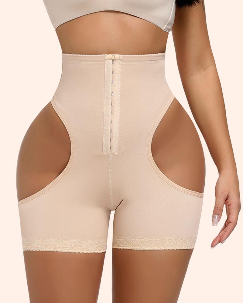 

Plus Size High Waist Body Shaper Underwear Postpartum Tummy Control Shapewear Butt Lifting Panty, Apricot