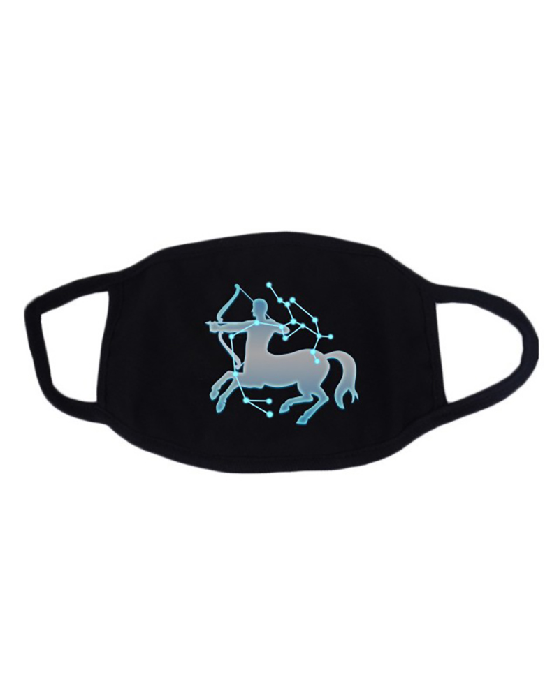 

Twelve Constellations Fluorescent Breathable Mouth Mask Washable And Reusable, Style11