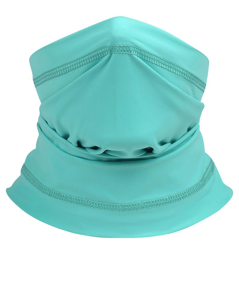 

Solid Summer Neck Gaiter Face Cover Headwear Bandana, Light blue