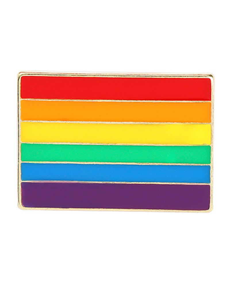 

1pc Rainbow Graphic Pride Month Pin Decoration Brooch, Style2