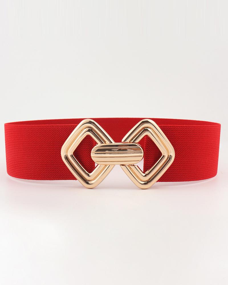 

Fashionable Elastic Wide Belt, Red