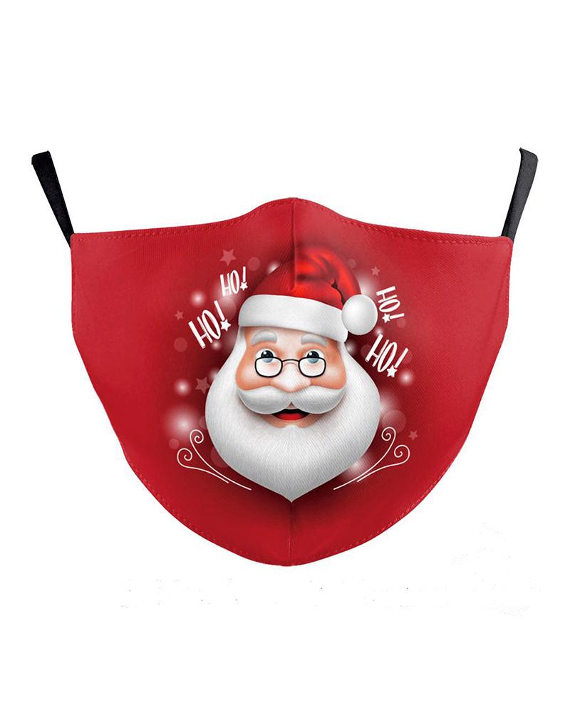 

Christmas Print Breathable Filter Face Mask, Style5