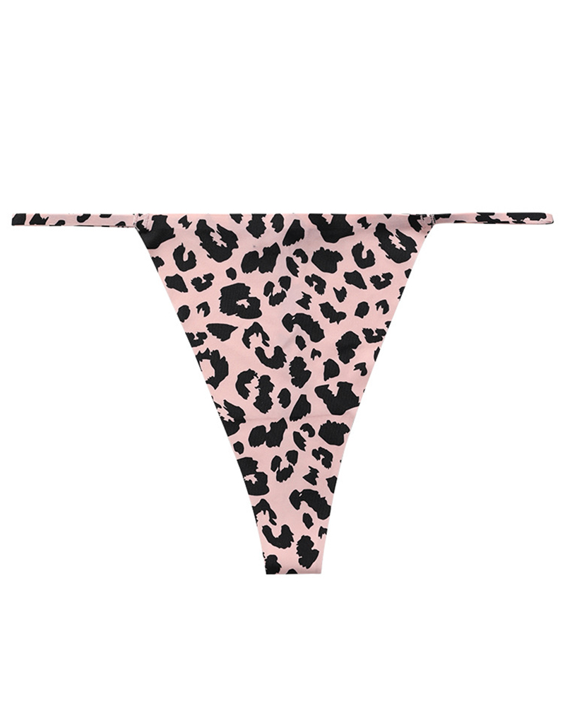 

Leopard Print Thong Panty, Style4