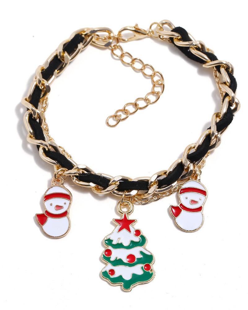

Christmas Mixed Pattern Chain Bracelet, Style3