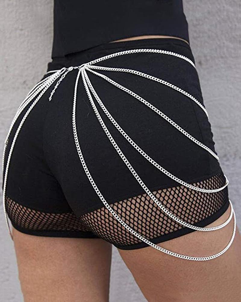 

O-Ring Layered Body Chain, Silver