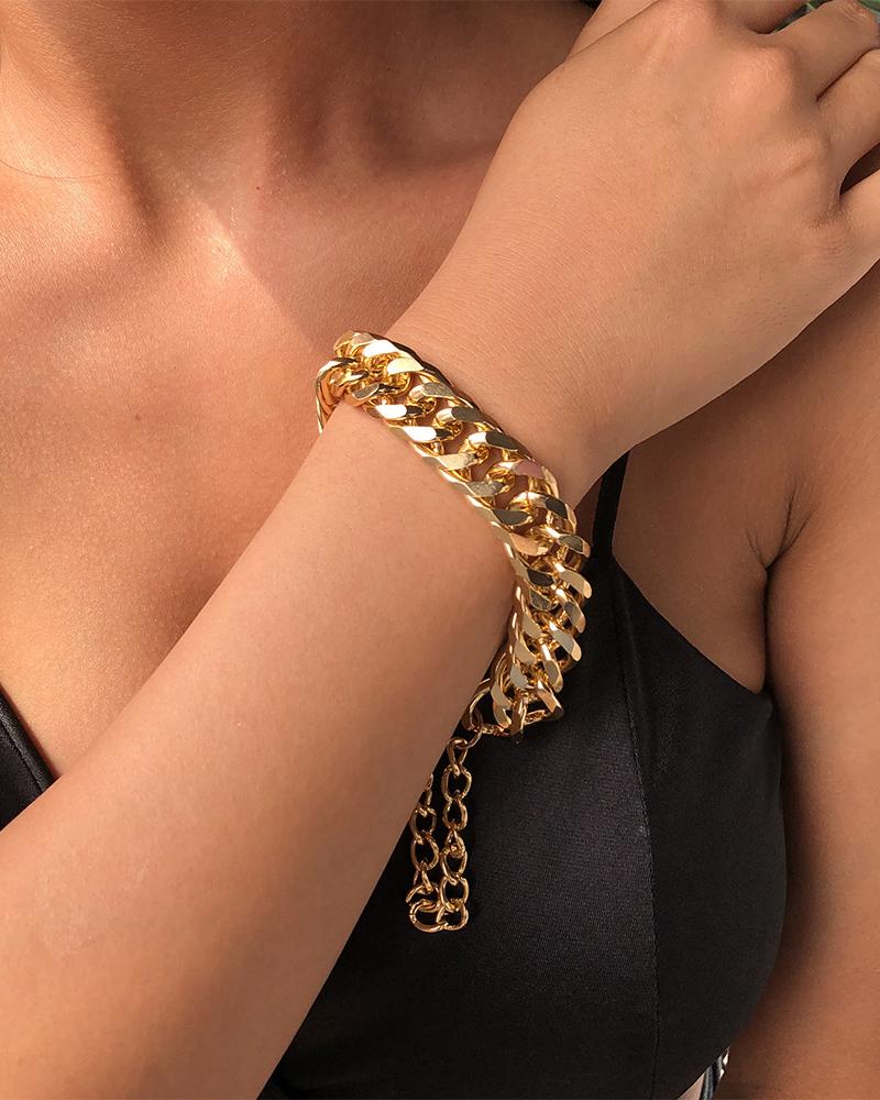 

Simple Chain Bracelet, Gold