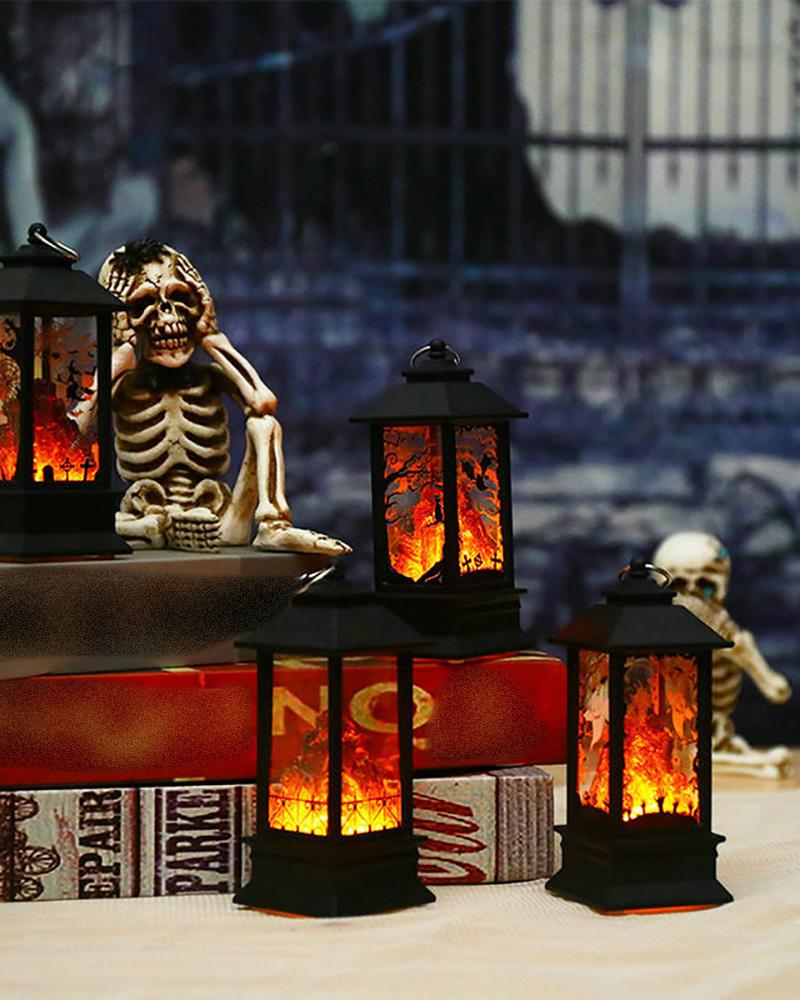 

Halloween Portable Lanterns Candle LED Halloween Lamp Lights For Home Party Porch House Bar, Style3