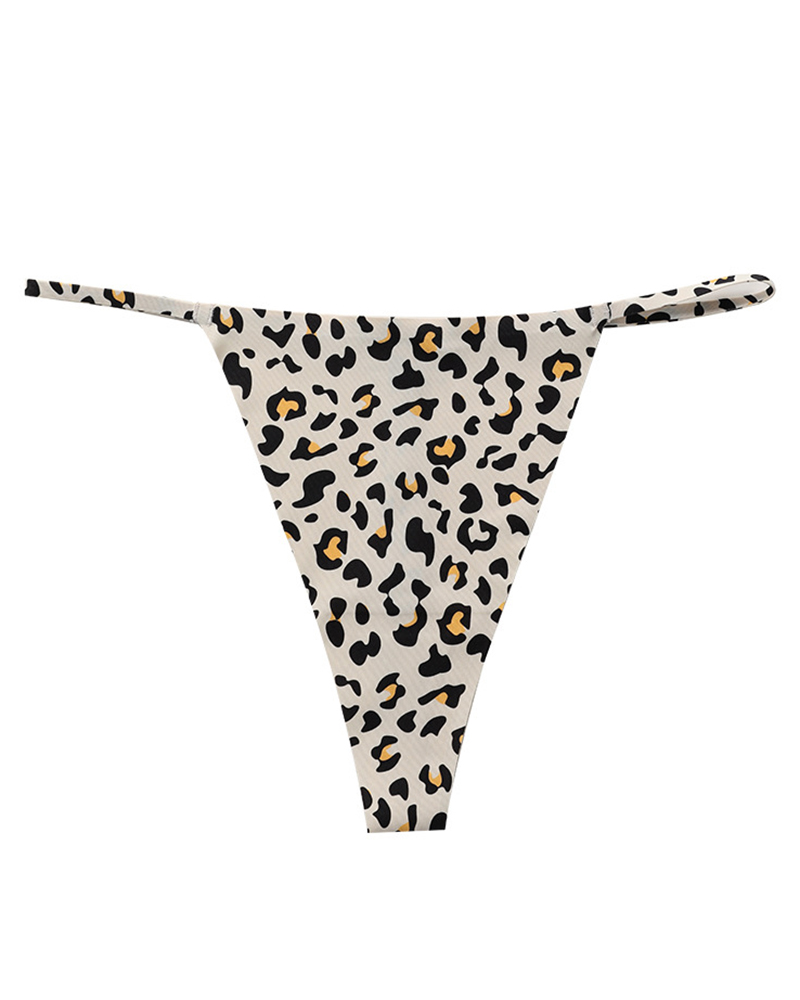 

Leopard Print Thong Panty, Style8