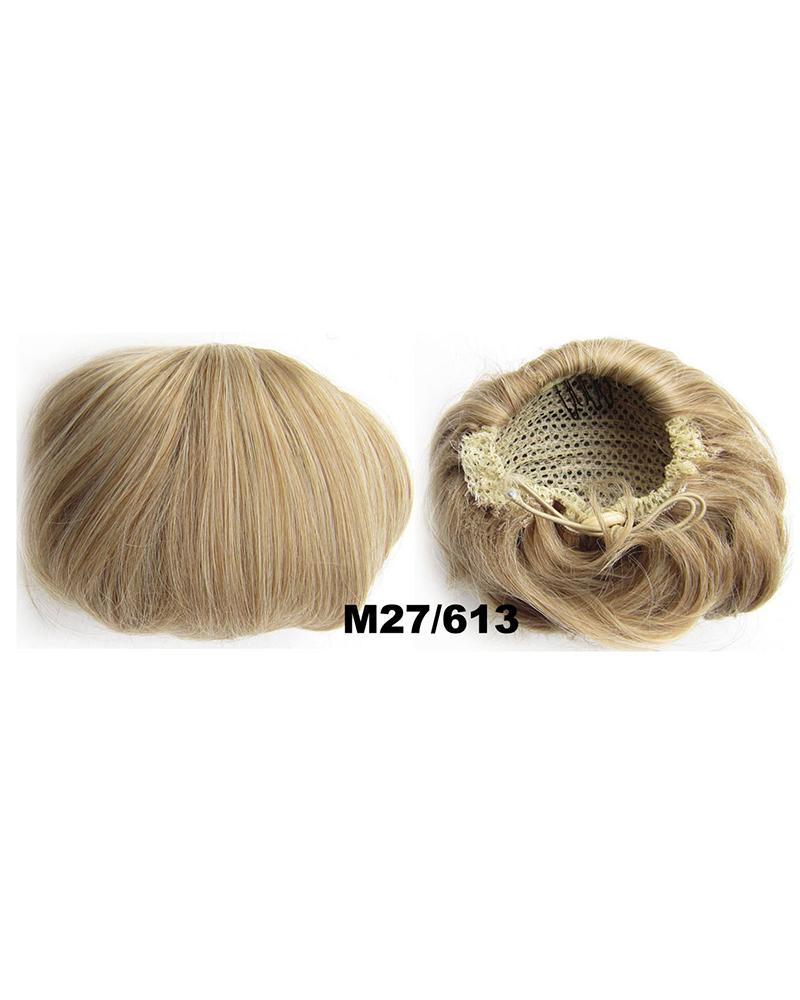 

Synthetic Fiber Hair Extension Chignon Donut Bun Wedding Bridal Wig Hairpiece, Style12