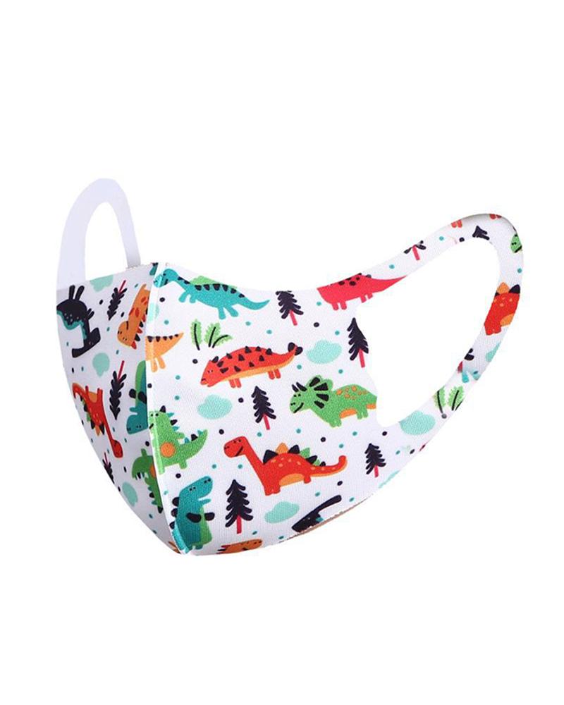 

Cartoon Print Washable Face Mask For Kids, Style3