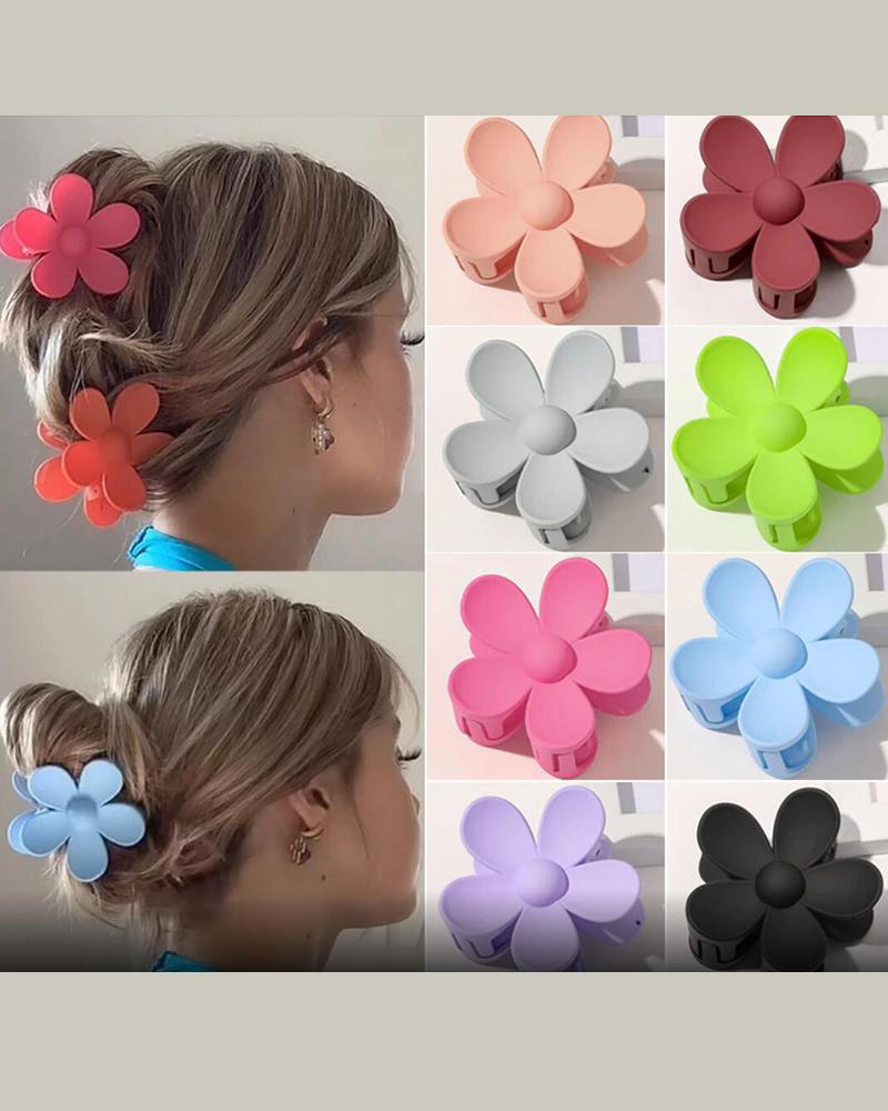 

Floral Shaped Hair Claw, Blue