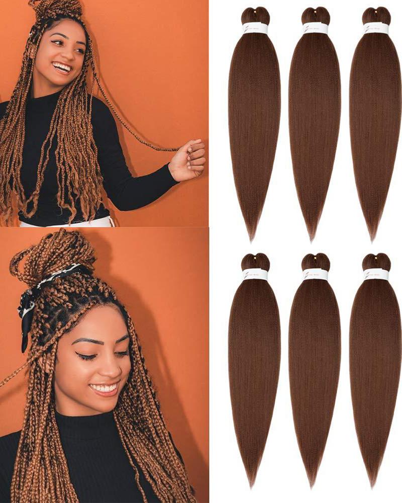

1PCS Passion Twist Hair 26 Inches Crochet Hair Spring Twist Synthenic Braiding Hair Extension, Brown