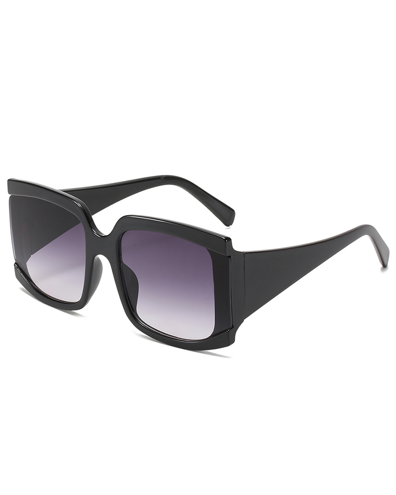 

1Pair Vintage Big Square Frame Sunglasses, Style2