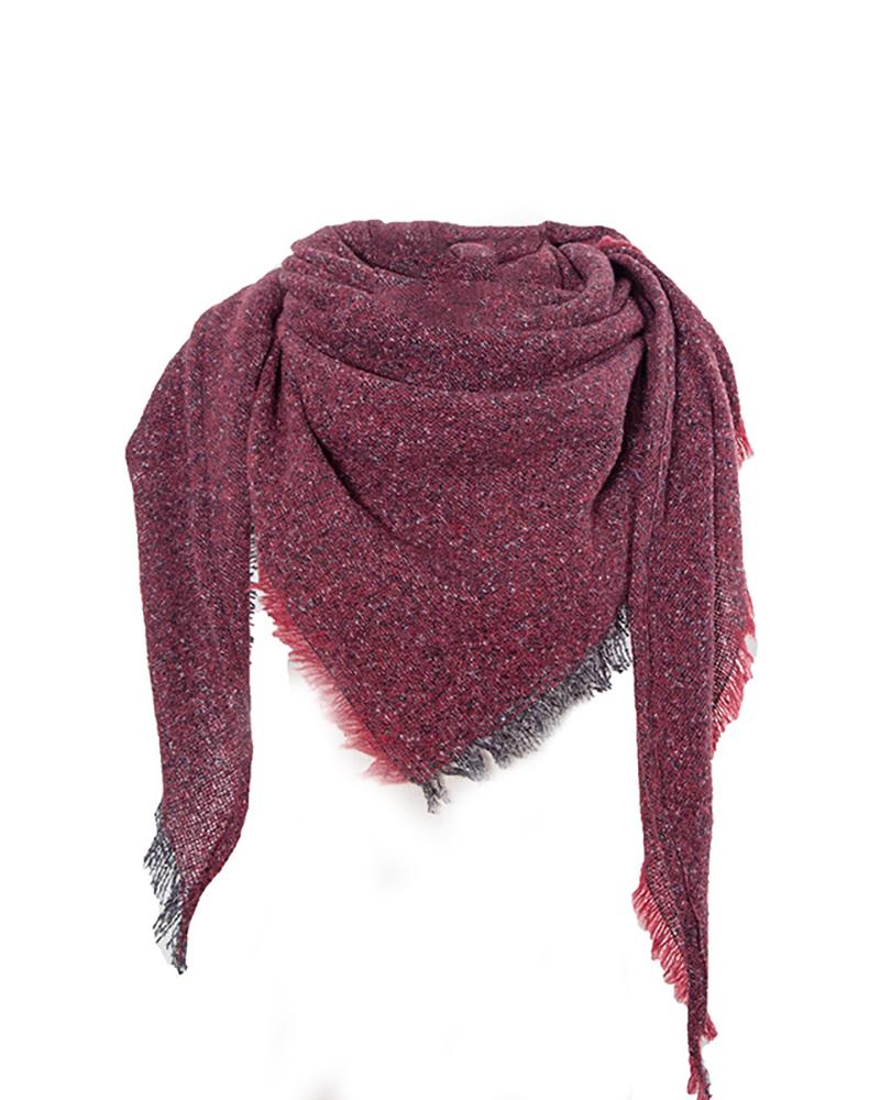 

Fringe Hem Colorblock Warm Scarf, Style5