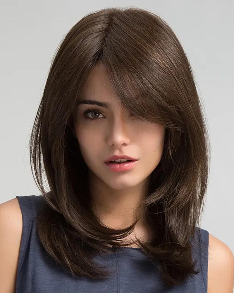 

Long Brown Natural Wave Synthetic Hair Wig