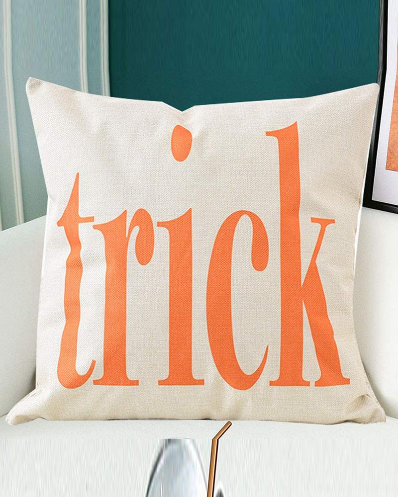 

Halloween Pillow Covers Trick or Treat Linen Ornament Throw Pillow Cases, Style3