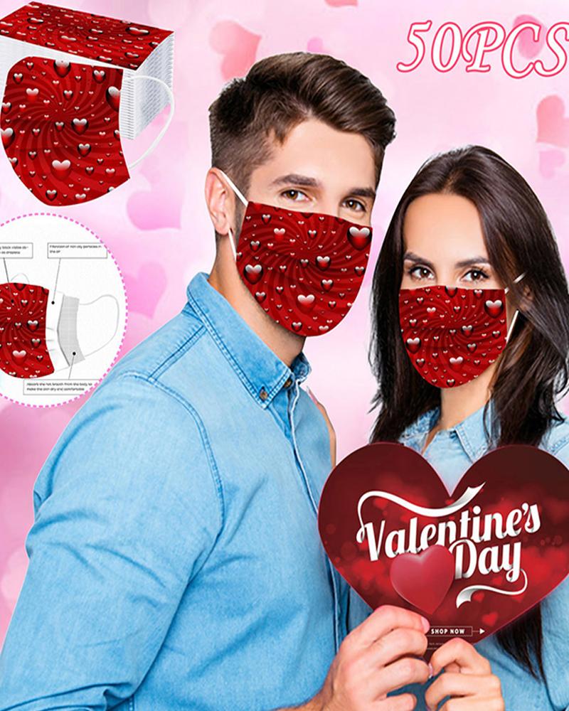 

Valentine's Day Disposable Face Mask, Style4