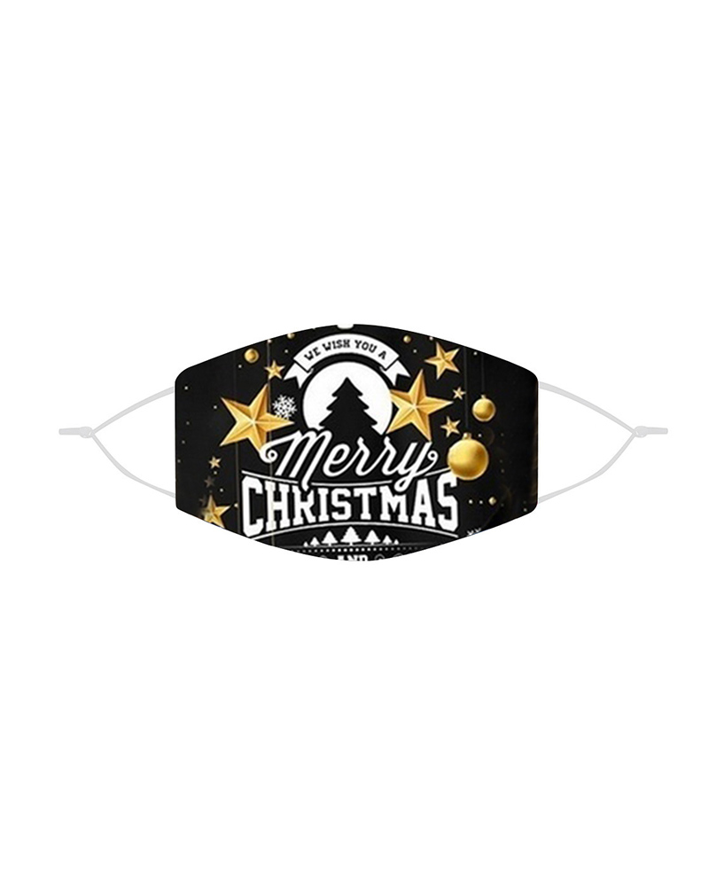 

Christmas Mixed Print Breathable Face Mask, Style8