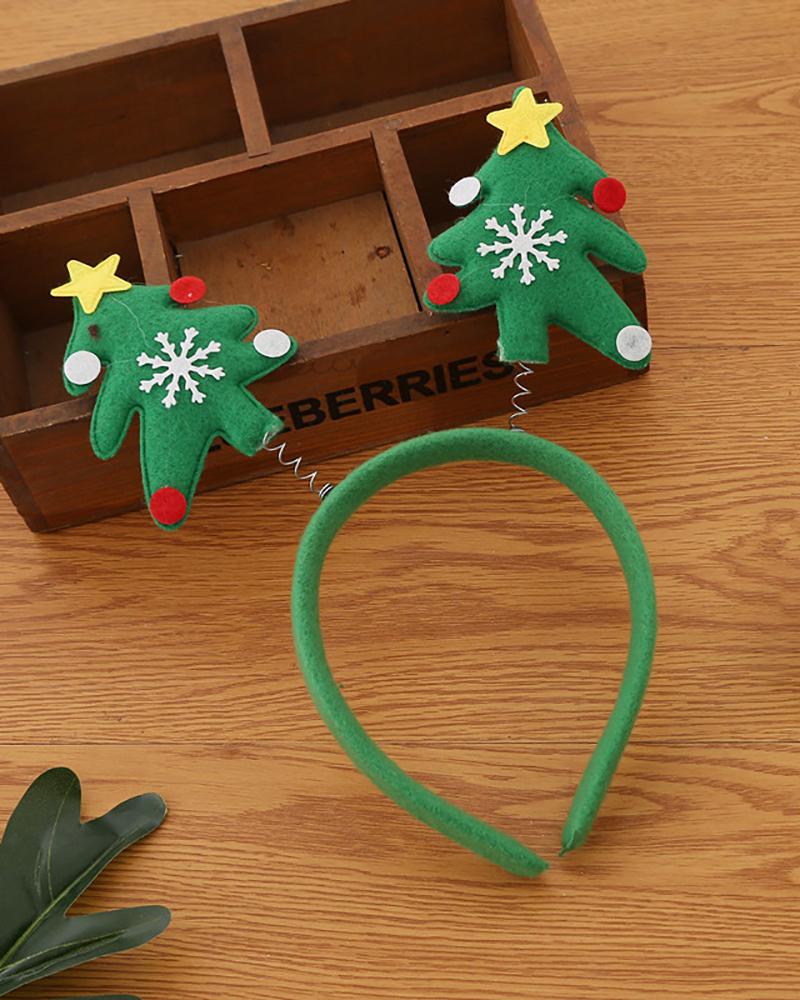 

Christmas Headbands Santa Headwear Headband for Party Decorations, Green