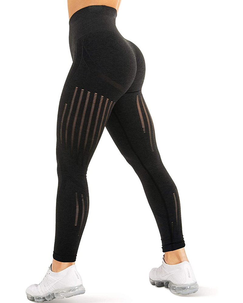 

Vital Seamless High Waist Leggings Tummy Control Squat Proof Yoga Pants, Black