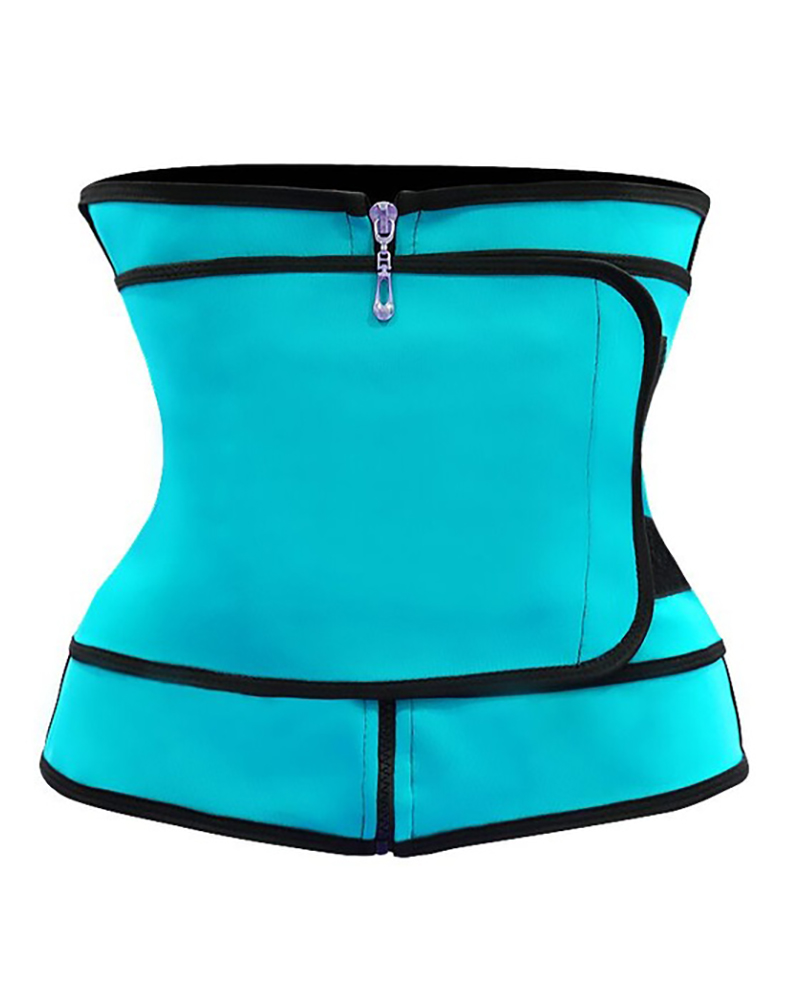

Waist Trainer Thermo Sweat Belt Tummy Body Shaper, Blue