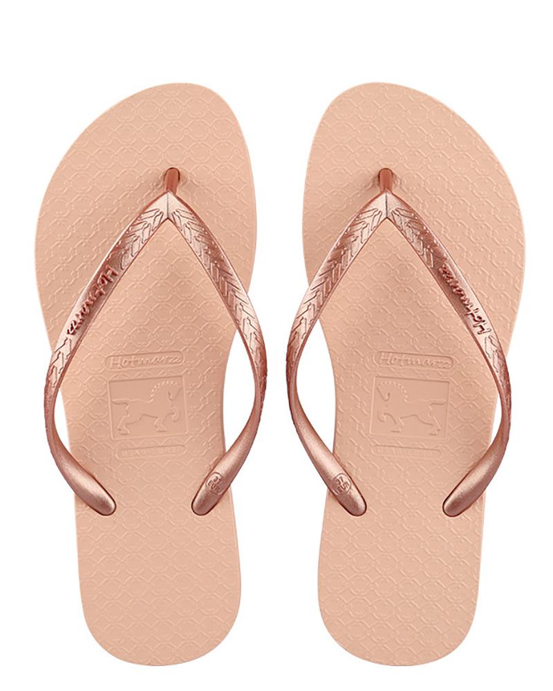 

Plain Toe Post Flip Flops, Pink