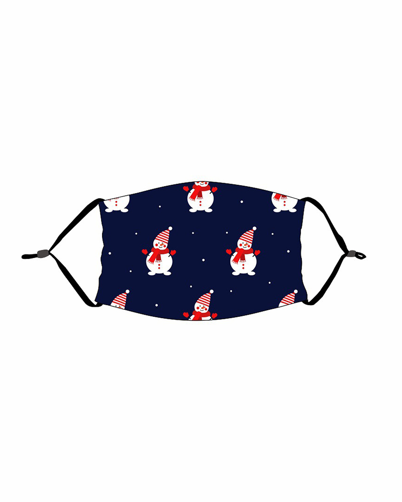 

Christmas Print PM 2.5 Face Mask For Kids, Style7