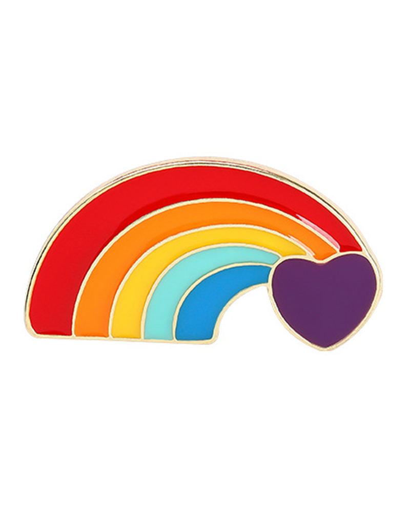 

1pc Rainbow Graphic Pride Month Pin Decoration Brooch, Style5