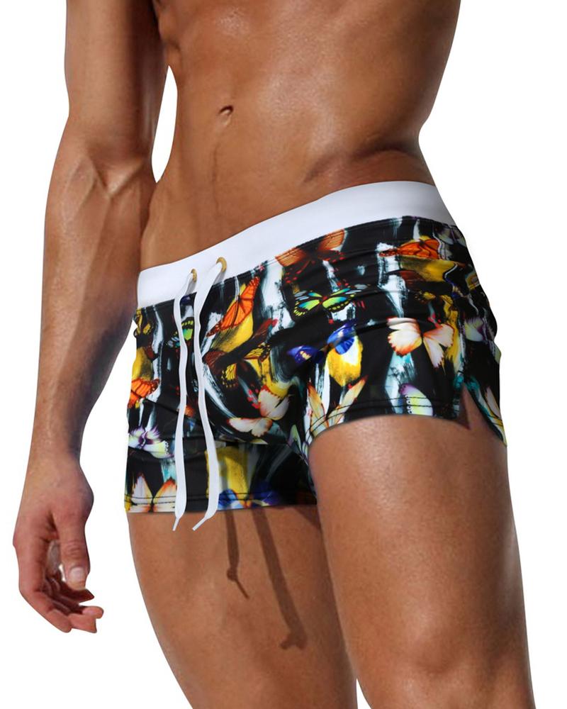 

Leopard Skinny High Elastic Briefs Underwear, Style2
