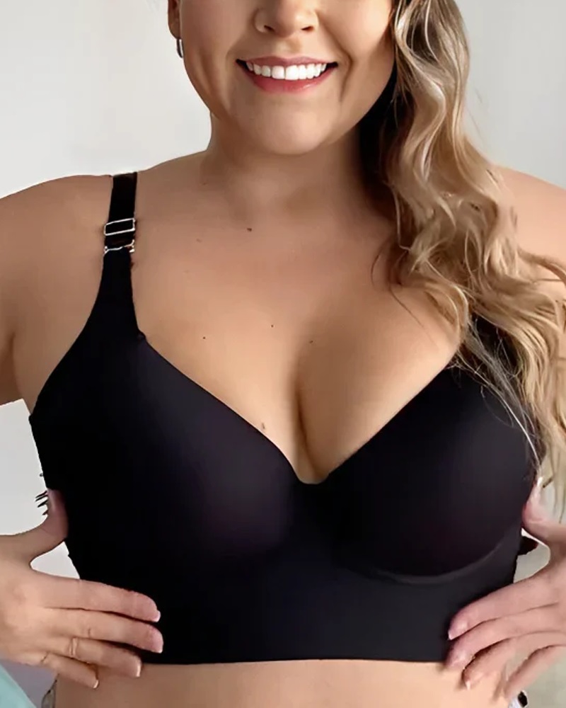 

Fashion Deep Cup Push Up Bra, Black