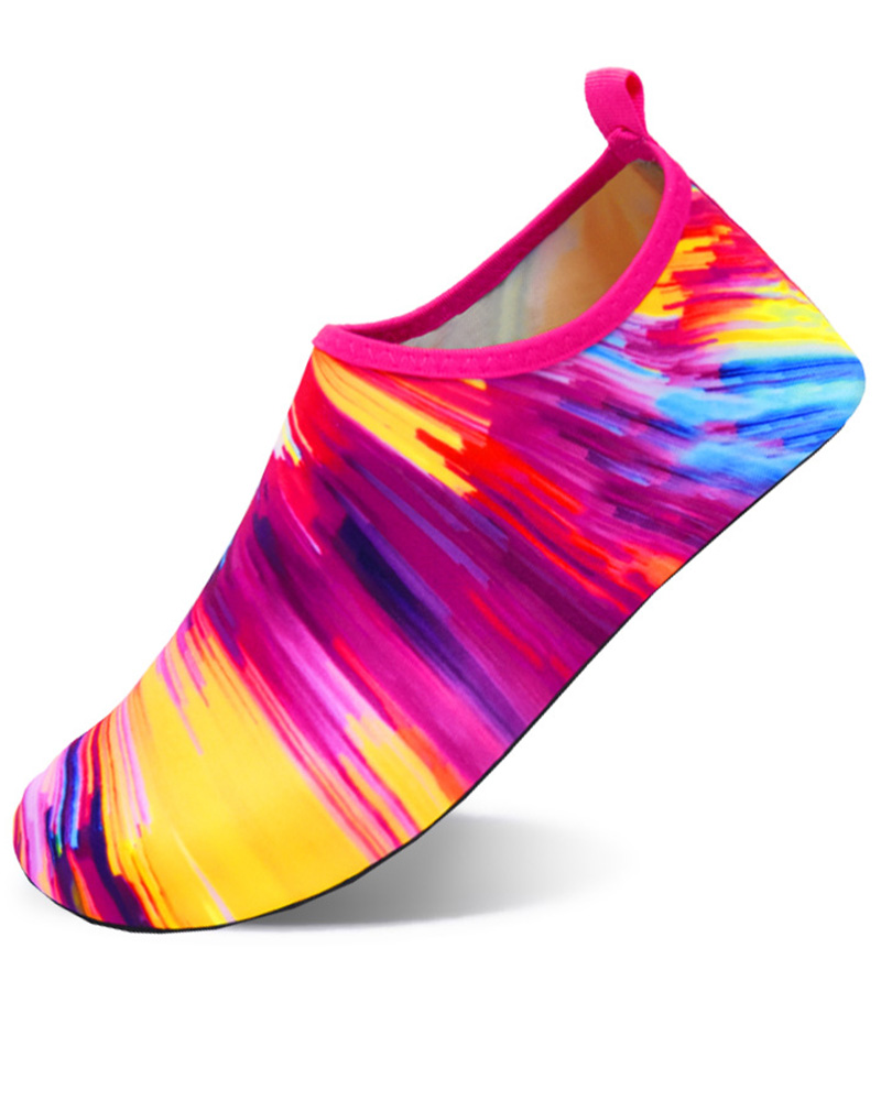 

Vintage Dragon Print Slip On Swim Water Beach Shoes, Style3
