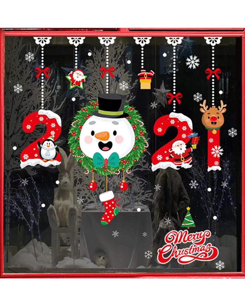 

1Sheet Christmas Print Window Sticker, Style1