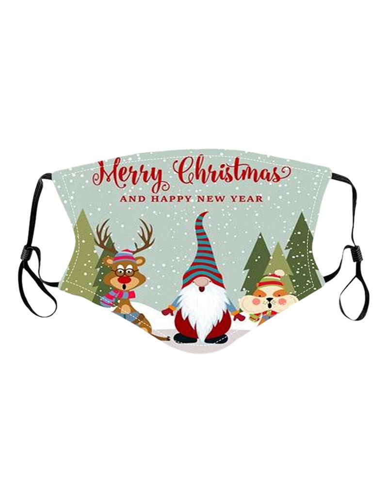 

Christmas Mixed Print PM2.5 Filter Breathable Face Mask For Child, Style6