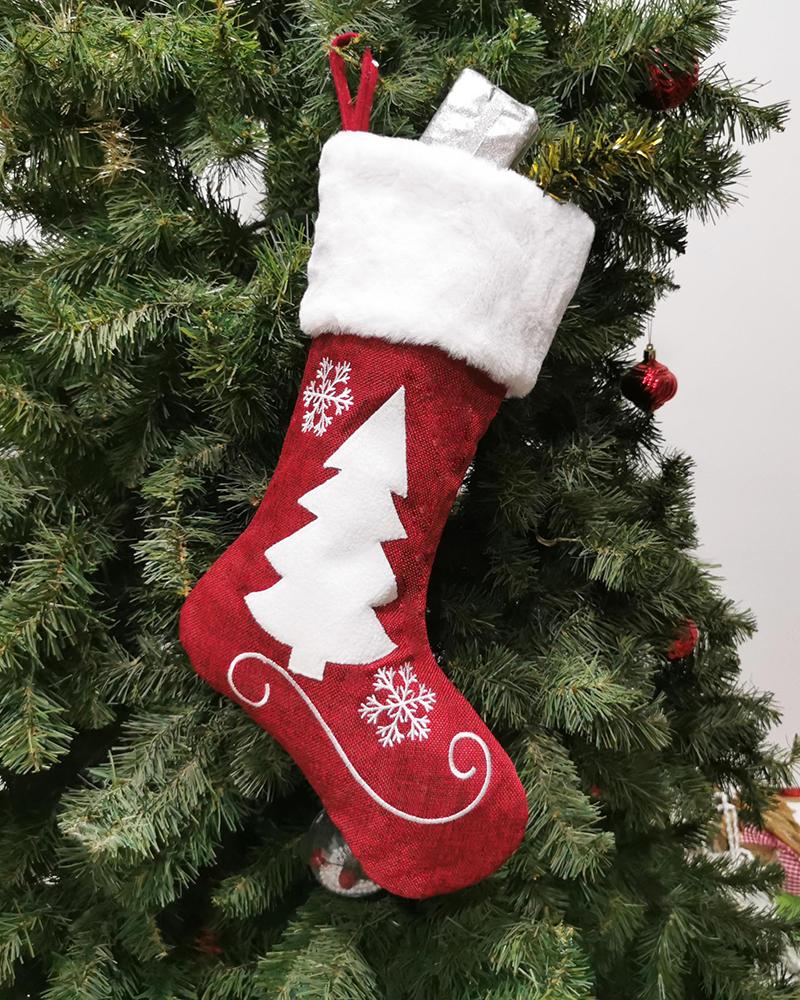 

1PCS Christmas Pattern Fluffy Socks Ornaments, Style4