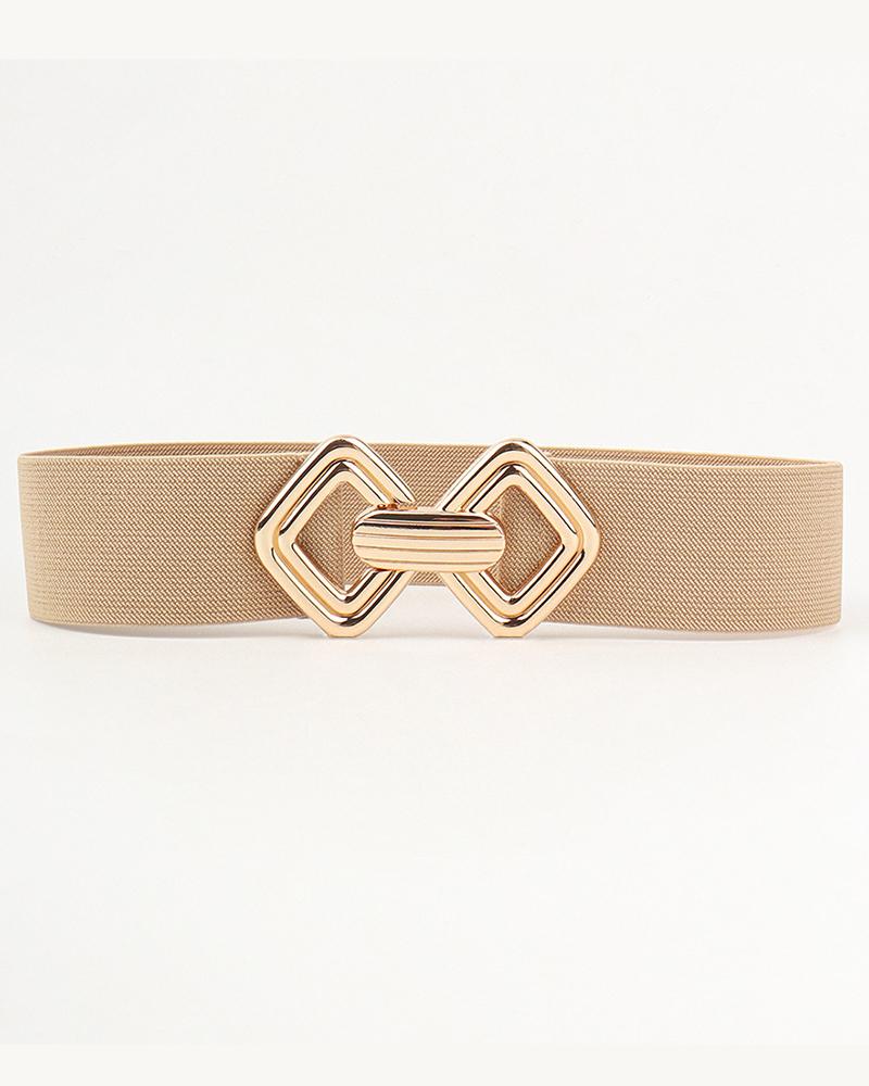 

Fashionable Elastic Wide Belt, Khaki