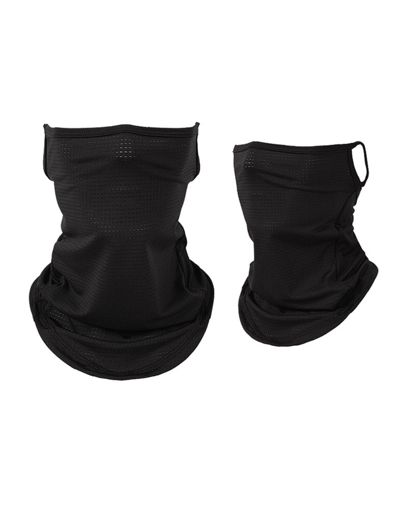 

Solid Breathable Face Bandana Magic Scarf Headwrap Balaclava, Black