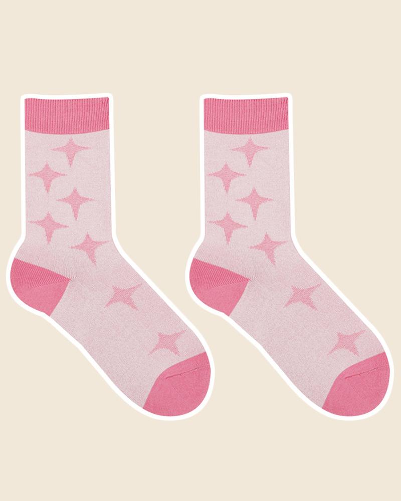 

1Pair Colorblock Letter Thermal Crew Socks, Style2