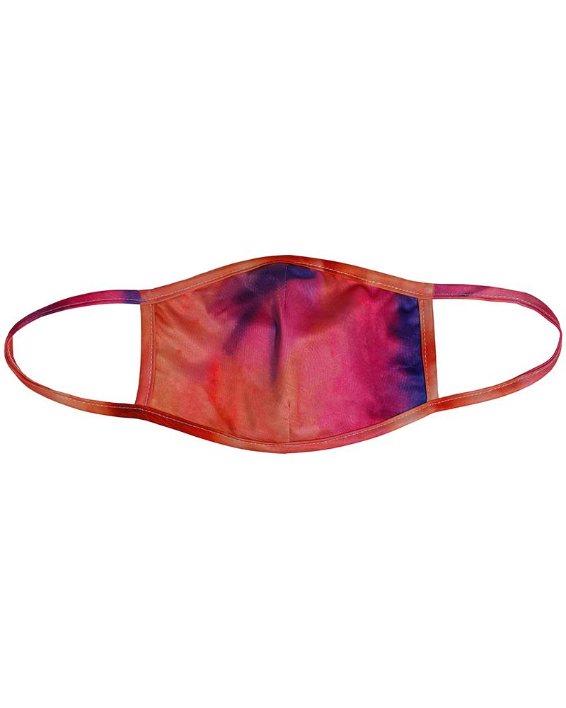 

Tie Dye / Starry Sky Print Colorblock Breathable Mouth Mask, Purple(plum)