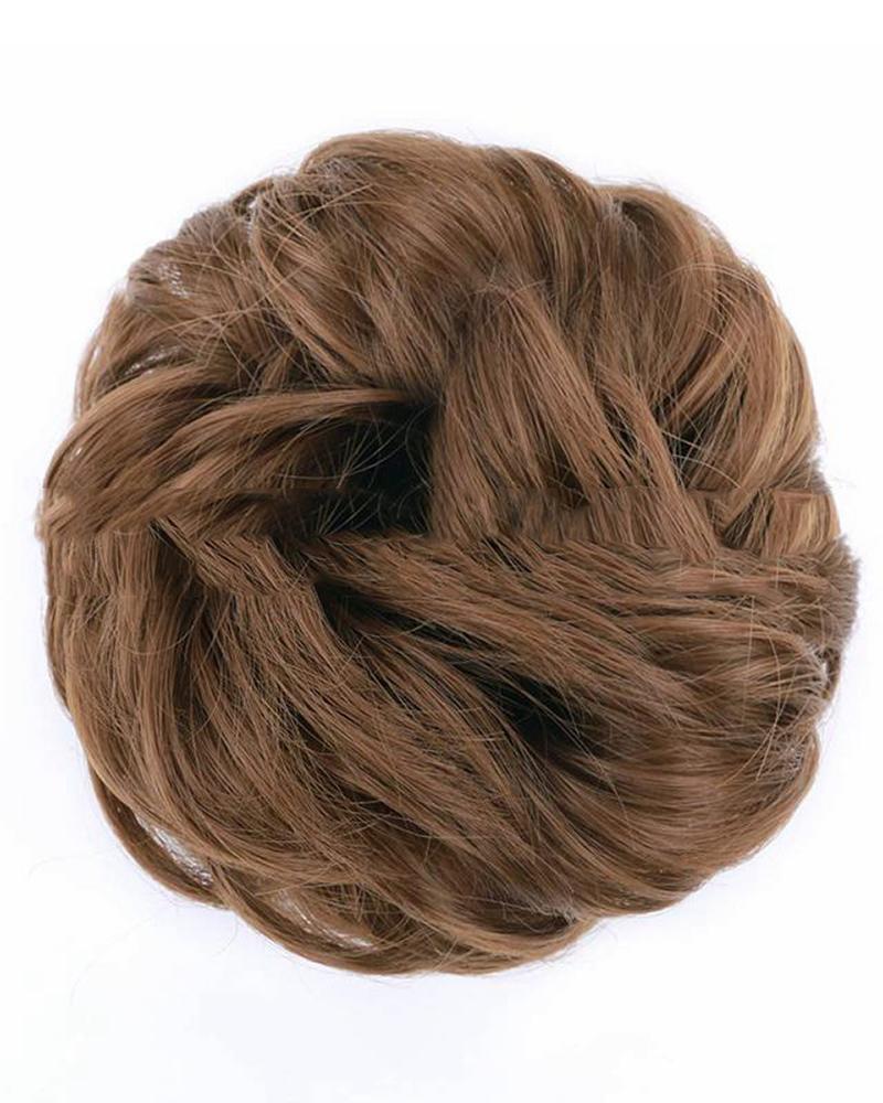 

1pcs Bun Hairpiece Scrunchies Extension Curly Wavy Synthetic Combs Clip, Style2