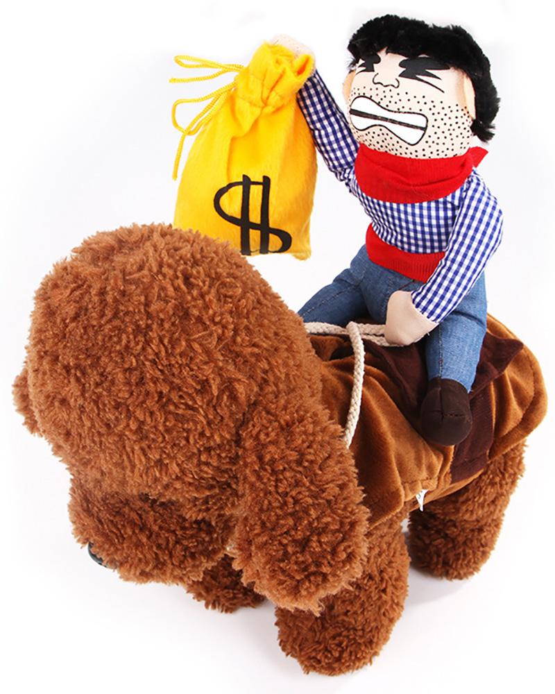 

Pet Costume Dog Costume Pet Suit Cowboy Rider Style Dog Carrying Costume, Style2