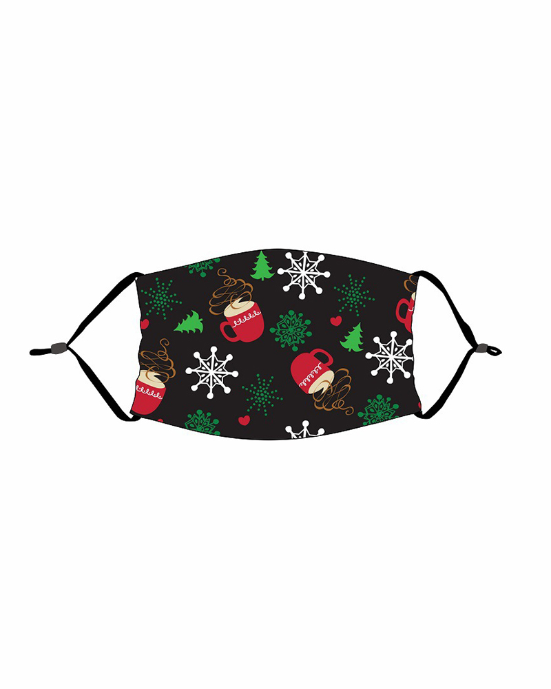 

Christmas Print PM 2.5 Face Mask For Kids, Style8