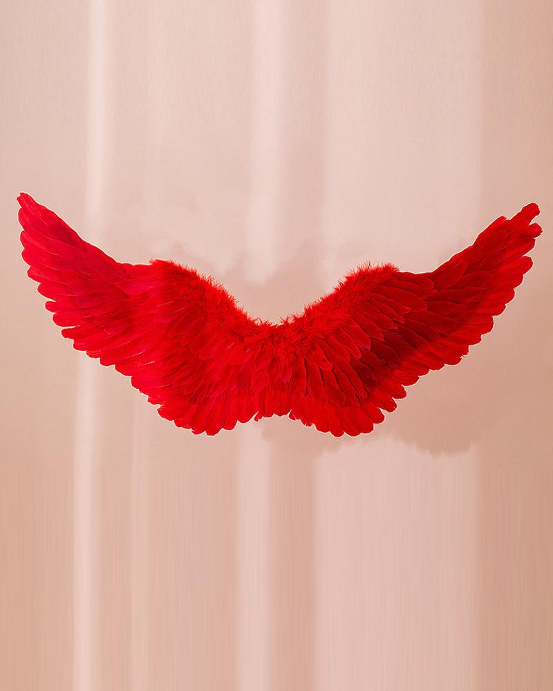 

Halloween Heavenly Angel Wings Costume Accessory, Red